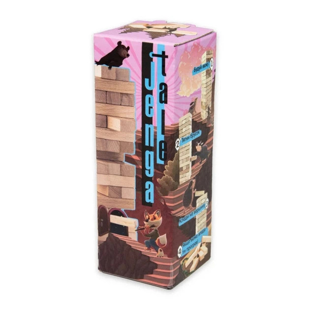 Настільна гра "Jenga Tale" , 48 брусків, українською мовою 30966 - Фото 2 Настільна гра "Jenga Tale" , 48 брусків, українською мовою 30966 - изображение 2