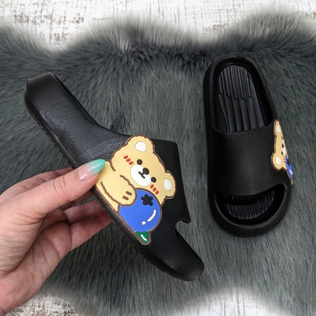 Шльопанці дитячі для хлопчика Fashion чорні сланці пінка 32/33р (21,5 см) 5865 - Фото 3 Шльопанці дитячі для хлопчика Fashion чорні сланці пінка 32/33р (21,5 см) 5865 - зображення 3