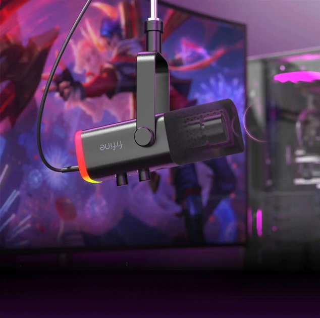 Мікрофон динамічний Fifine TAM8 USB/XLR Black - зображення 4