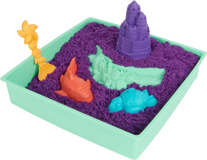 Набір для ліплення Kinetic Sand маленька пісочниця фіолетова (778988404928) - зображення 3