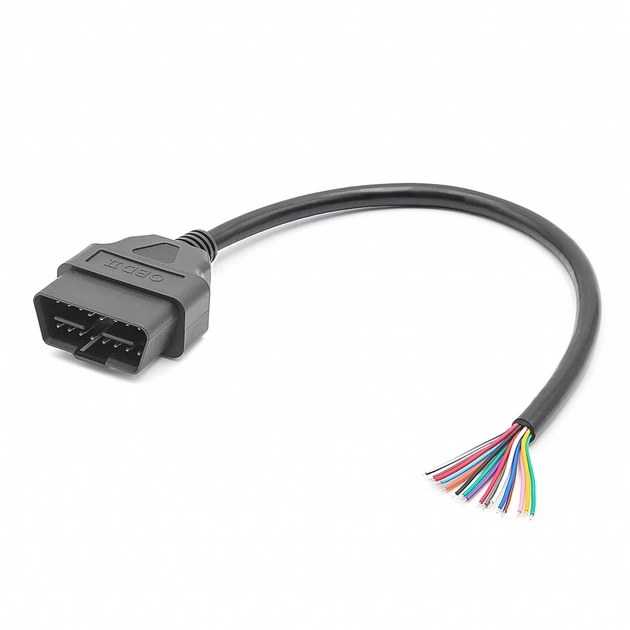 Кабель разъем OBD2 папа 16pin 30см - изображение 5