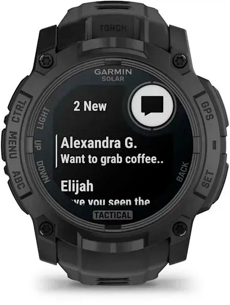 Смарт-часы Garmin Instinct 3 50mm Solar Tactical Black (010-02935-50) - Фото 8 Смарт-часы Garmin Instinct 3 50mm Solar Tactical Black (010-02935-50) - изображение 8
