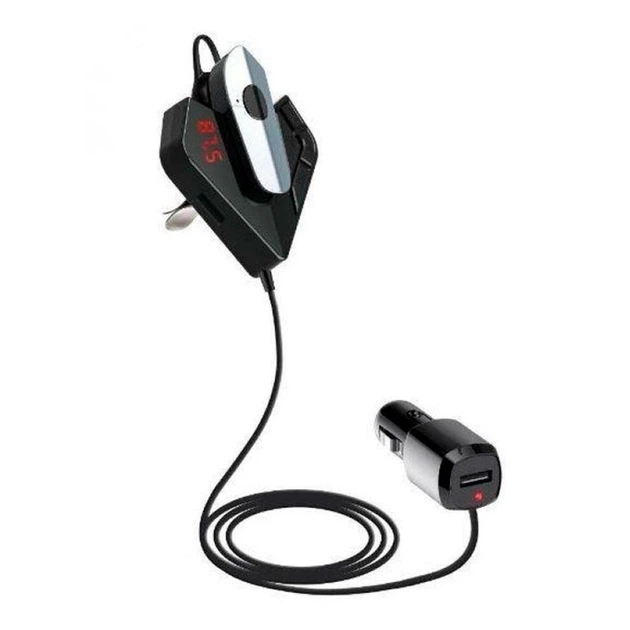 Автомобильный FM модулятор с Bluetooth гарнитурой и USB, V11 BT - изображение 2