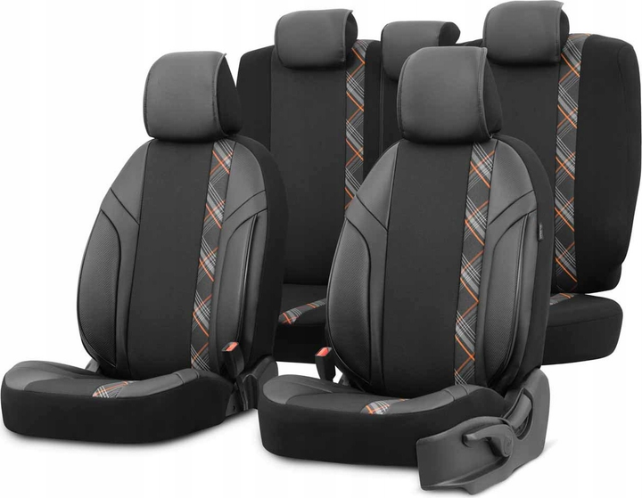 Pokrowce na siedzenie samochodowe Amio OTOM Horizon 1805 Orange 3-Zip (8681892867456) - obraz 1