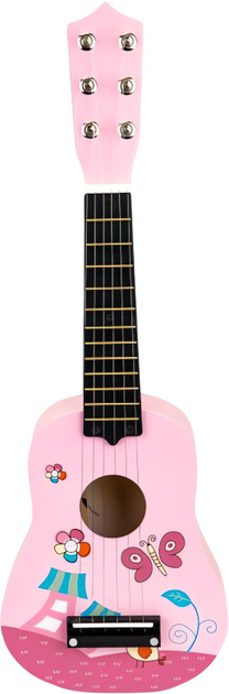 Гітара для дітей EcoToys рожева 17.5x5x53 см (FO18 PINK/MF019A) (5903089068723) - зображення 3