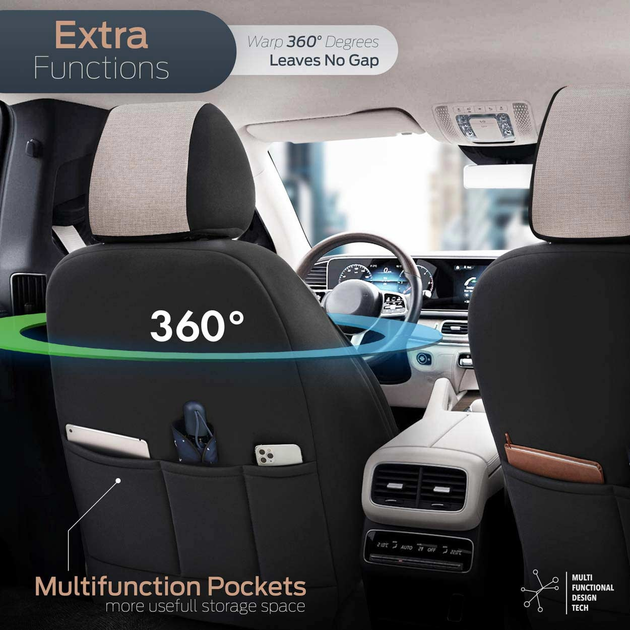 Чохли на автокрісла Amio OTOM Swan 503 Beige (8681892867531) - зображення 8