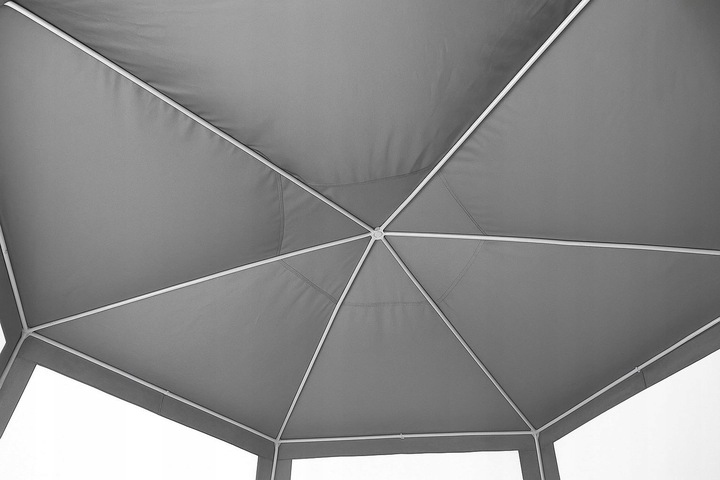 Namiot pawilon ModernHome by Multistore ogrodowy z moskitierą szary 2 x 2 x 2 m PAW-2x2x2-N-GY (5905817005666) - obraz 6