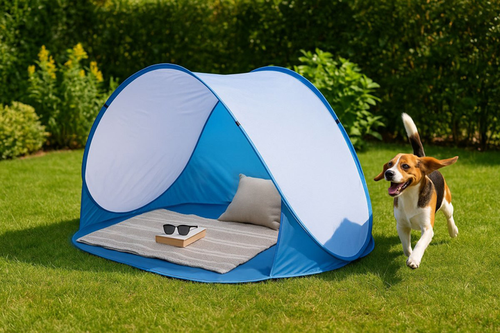 Namiot plażowy ModernHome by Multistore parawan samorozkładający niebieski BT-004B (5905817006977) - obraz 3