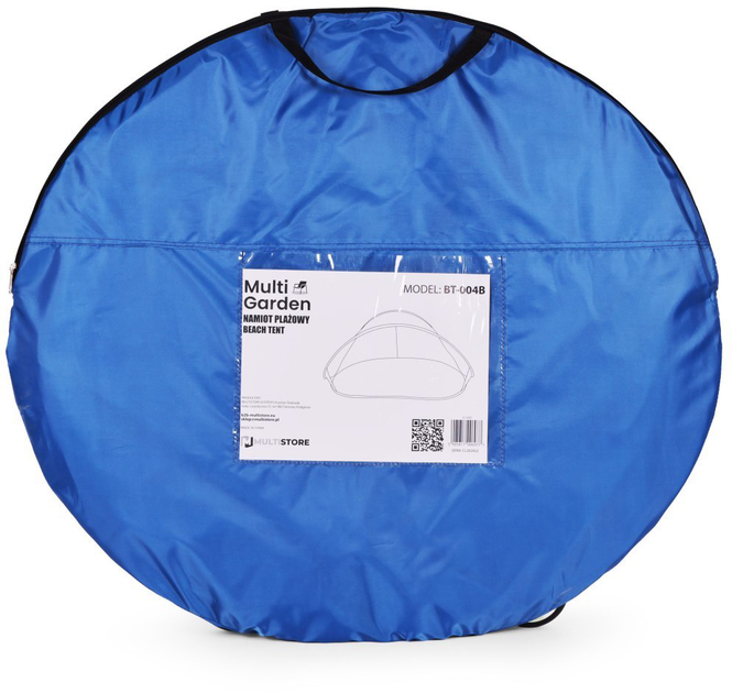 Namiot plażowy ModernHome by Multistore parawan samorozkładający niebieski BT-004B (5905817006977) - obraz 9