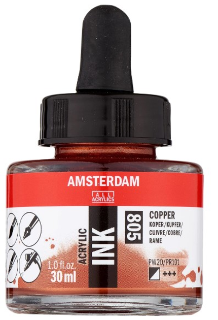Фарба акрилова Amsterdam Copper 805 30 мл (8712079413897) - зображення 1