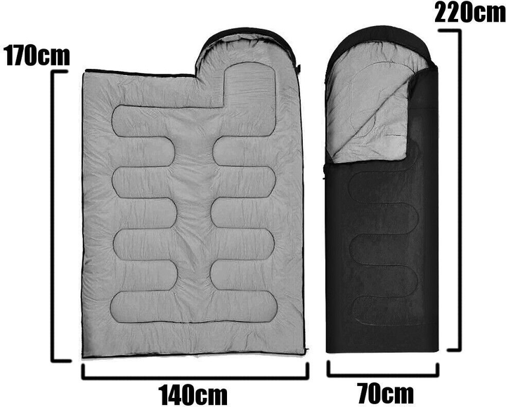Спальний мішок Bass Polska 2 в 1 BH 41999 Black-Grey (5902067626498) - зображення 4