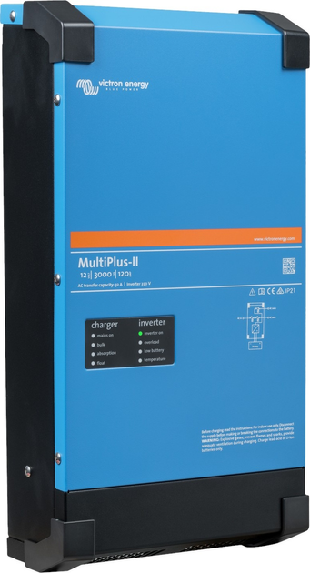 Przetwornica samochodowa Victron Energy PMP242305010 MultiPlus-II 24/3000/70-32 3000 W (8719076048084) - obraz 3