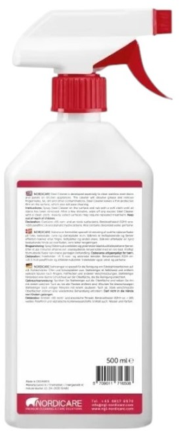 Płyn do mycia kuchni Nordicare Kellys do czyszczenia stali 500 ml (5709011716508) - obraz 2