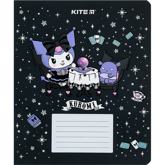 Зошит шкільний Kite Kuromi HK24-236, 18 аркушів, клітинка - Фото 1 Зошит шкільний Kite Kuromi HK24-236, 18 аркушів, клітинка - изображение 1