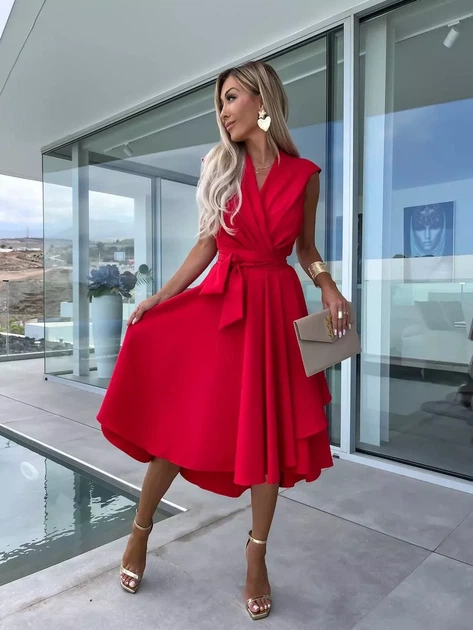 Fashions • Жіноча літня сукня Арабіс Fashions 46-48 червоний (9239-ді) - зображення 6