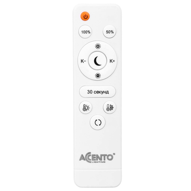 Люстра LED ELLY AC 3R 32W RC ACENTO LIGHTING біла 2800-6000K 2400Lm Ø480х80мм з пультом ДУ 220V IP20 - зображення 5