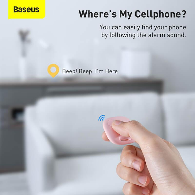 Чохол-брелок Baseus T2 Pro Smart Device Tracker White (FMTP000002) - зображення 11