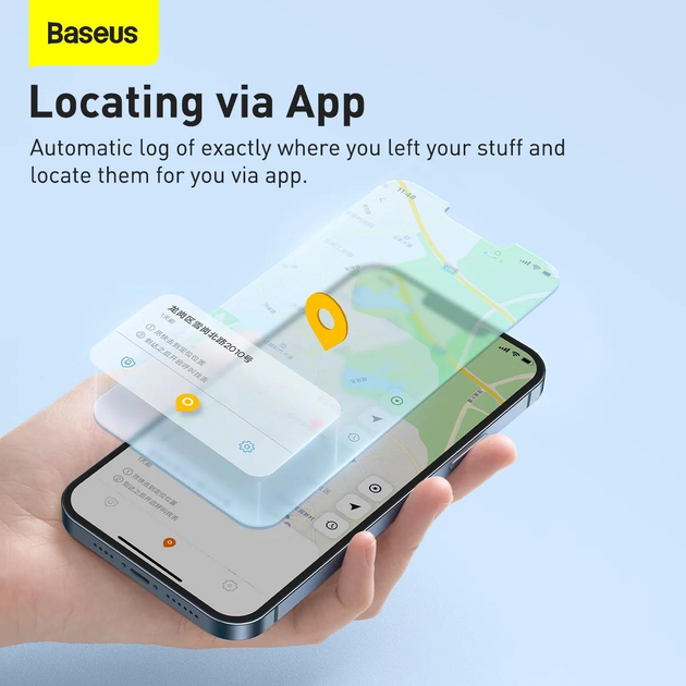 Чохол-брелок Baseus T2 Pro Smart Device Tracker White (FMTP000002) - зображення 14