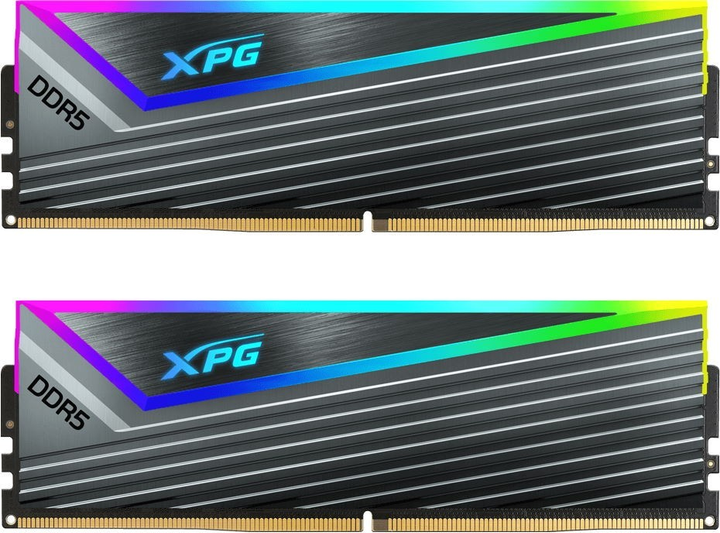 Pamięć RAM ADATA DDR5-6400 32768MB PC5-51200 (Kit of 2x16384) XPG Caster RGB Grey (AX5U6400C3216G-DCCARGY) - obraz 2