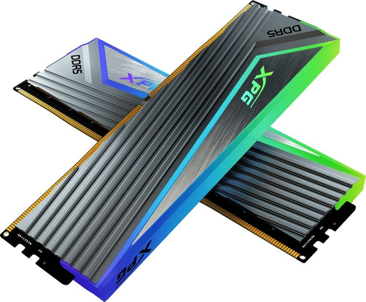 Pamięć RAM ADATA DDR5-6400 32768MB PC5-51200 (Kit of 2x16384) XPG Caster RGB Grey (AX5U6400C3216G-DCCARGY) - obraz 3