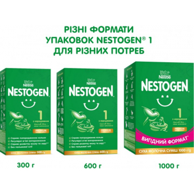 Детская смесь Nestogen 1 с лактобактериями L. Reuteri с рождения 1 кг (7613287103673) - изображение 5