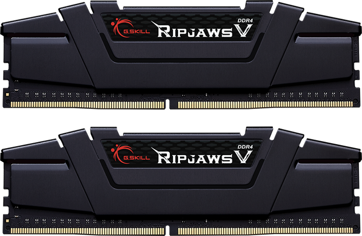 Pamięc RAM G.Skill DDR4-2666 65536MB PC4-21300 (Kit of 2x32768) Ripjaws V Black (F4-2666C19D-64GVK) - obraz 1