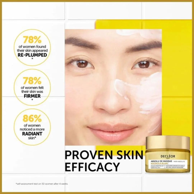Маска для обличчя Decleor White Magnolia Regenerating Absolute антивікова 50 мл (3337875805582) - зображення 5