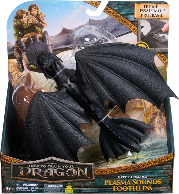 Figurka Toothless Spin Master How to Train Your Dragon (681147087460) - obraz 1