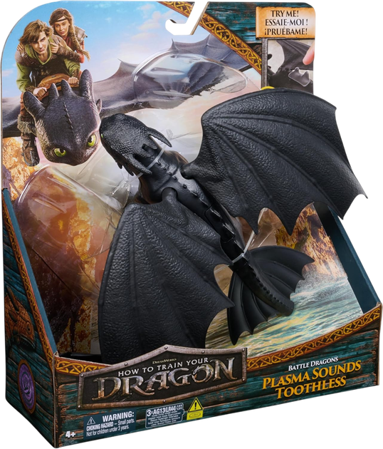 Figurka Toothless Spin Master How to Train Your Dragon (681147087460) - obraz 5