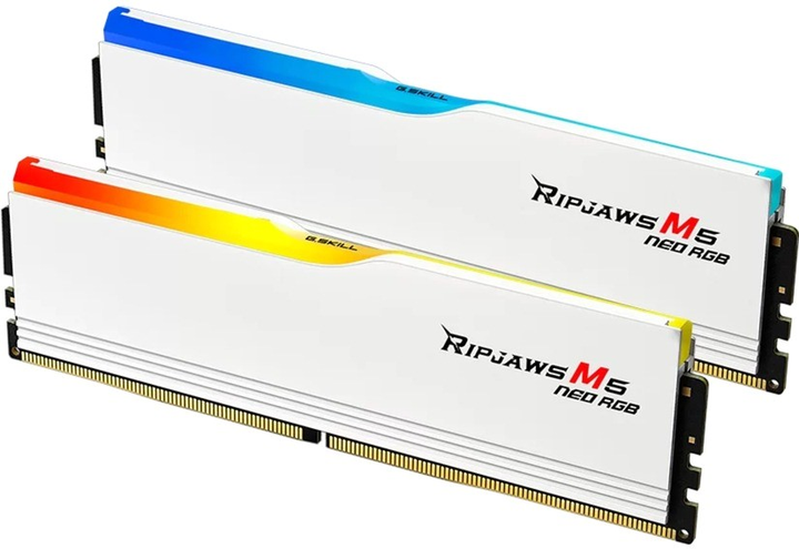 Оперативна памʼять G.Skill DDR5-6000 65536MB PC5-48000 (Kit of 2x32768) Ripjaws M5 Neo RGB White (F5-6000J3238G32GX2-RM5NRW) - зображення 3