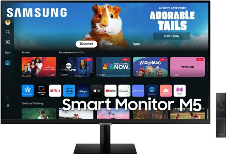 Monitor 32" Samsung Smart Monitor M5 M50D LS32DM500EUXDU - obraz 4