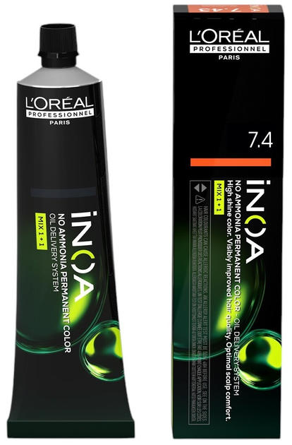 Farba do włosów L'oreal Professionnel Inoa półtrwała 7.4 60 g (3474637133436) - obraz 1