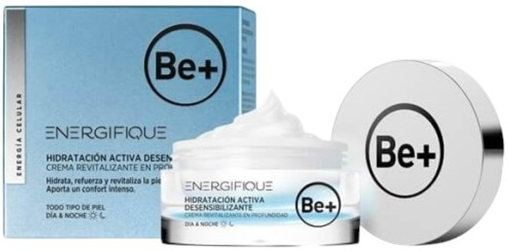 Крем для обличчя Be+ Energifique Active Desensitizing Hydration зволожувальний 50 мл (8470001925299) - зображення 2