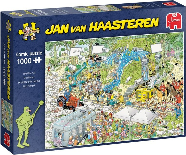 Пазл Jumbo Jan van Haasteren Знімальний майданчик 1000 елементів (8710126190746) - зображення 1