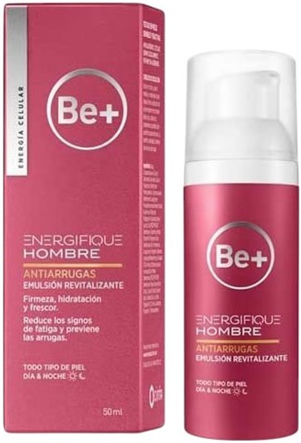 Емульсія для обличчя Be+ Energifique Anti-Wrinkle для чоловіків 50 мл (8470001960825) - зображення 1