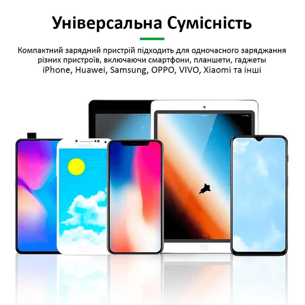 Швидка зарядна станція + бездротова зарядка RELIFE RL-304S (4xUSB, 2xUSB Type-C PD3.0, 2xUSB QC3.0, 110W) - Фото 7 Швидка зарядна станція + бездротова зарядка RELIFE RL-304S (4xUSB, 2xUSB Type-C PD3.0, 2xUSB QC3.0, 110W) - зображення 7