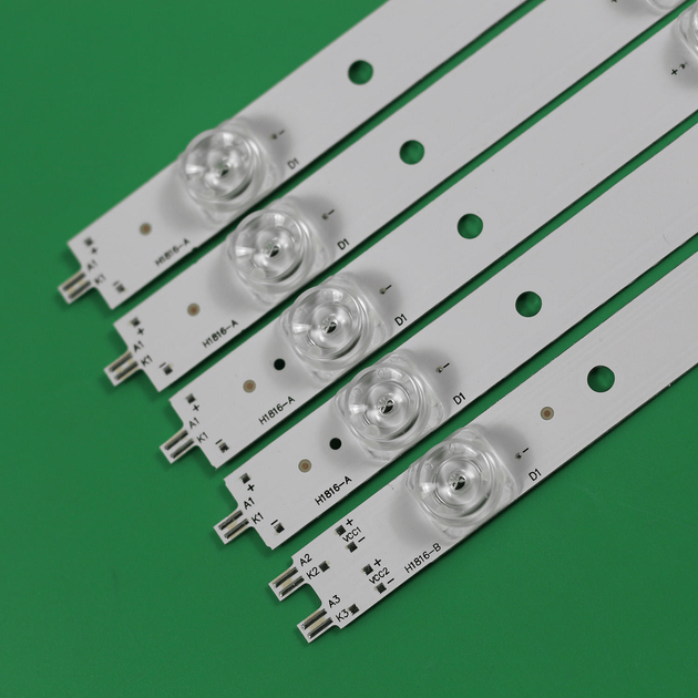 LED підсвітка TV 43" inch 10-led 850mm 3V LED43D10A-01(A) + LED43D10B-01(A) LED43D10A-ZC14FG-07 5pcs=1set - Фото 2 LED підсвітка TV 43" inch 10-led 850mm 3V LED43D10A-01(A) + LED43D10B-01(A) LED43D10A-ZC14FG-07 5pcs=1set - изображение 2