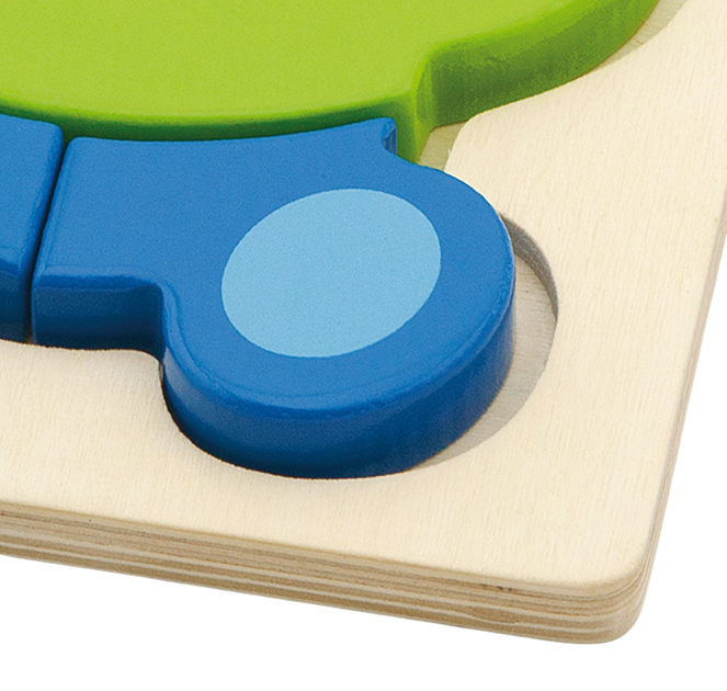 Drewniany mini puzzle Viga na podkładce Miś 50169 (6934510501693) - obraz 2