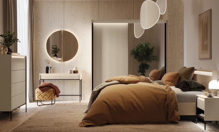 Кровать с подъемным механизмом Frisco Trend 1900х2140х950 мм Бежевая (43887-TS-03) - Фото 6 Кровать с подъемным механизмом Frisco Trend 1900х2140х950 мм Бежевая (43887-TS-03) - изображение 6