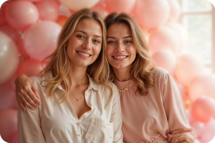 Гелієвий балон Ricokids 0.2 м³ з кульками та стрічкою Pink (5903890626457) - зображення 5