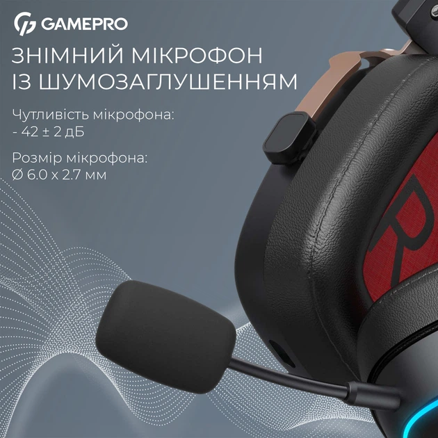 Навушники GamePro Asgard Valkyria RGB Wireless Tri-Mod (HSW249B) - зображення 7