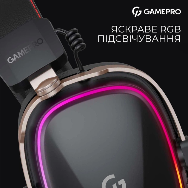 Навушники GamePro Asgard Valkyria RGB Wireless Tri-Mod (HSW249B) - зображення 12