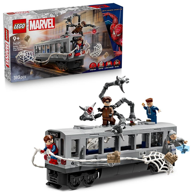 Конструктор LEGO Super Heroes Людина - павук проти Дока Ока - Сцена в метро 393 деталі 76321 (5702017817934) - зображення 2
