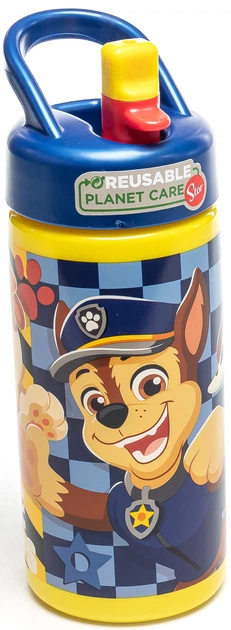 Пляшка дитяча спортивна Stor Sipper Paw Patrol Boy Rescue Pups 410 мл (Stor-81631) (8412497816316) - зображення 7