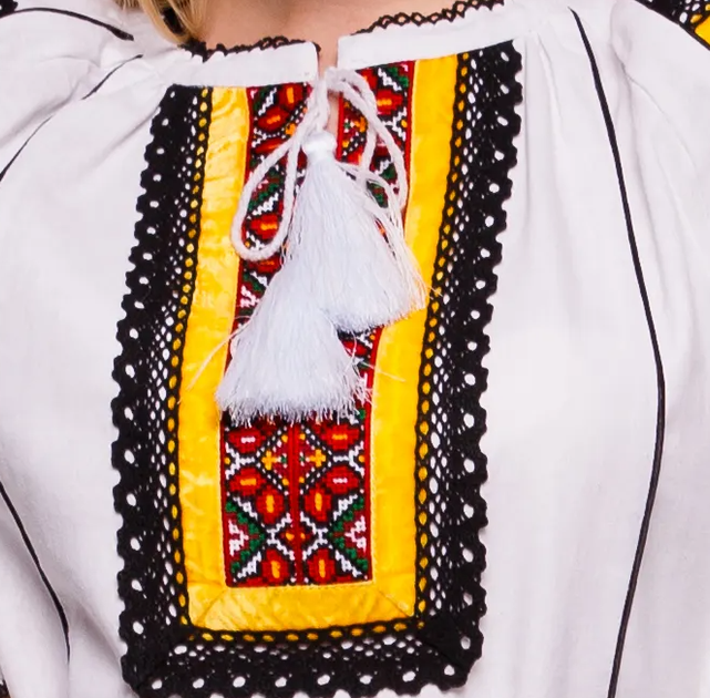 Жіноча вишита сукня Galychanka Перемога S Білий (GALSPERB) - Фото 3 Жіноча вишита сукня Galychanka Перемога S Білий (GALSPERB) - изображение 3