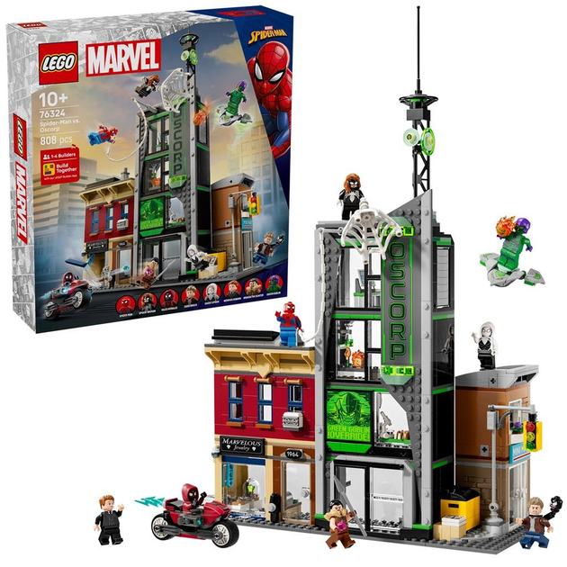 Конструктор LEGO Marvel Людина-павук та Оскорп 808 деталей 76324 (5702017817965) - зображення 2