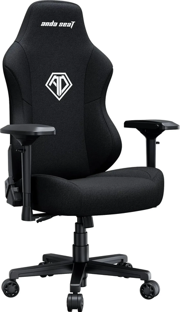 Fotel gamingowy Anda Seat Phantom 3 Pro Size L Fabric Black (AD18YC-06-B-F) - obraz 2