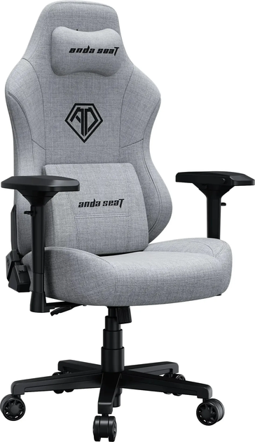 Крісло ігрове Anda Seat Phantom 3 Pro Size L Fabric Grey (AD18YC-06-G-F) - зображення 3