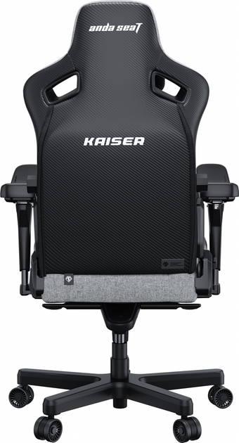 Fotel gamingowy Anda Seat Kaiser 3 Pro Size XL Fabric Black (AD12YDC-XL-01-B-CF-B02F) - obraz 2
