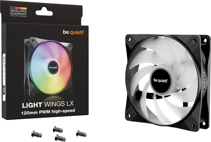 Wentylator be quiet! Light Wings LX 120mm PWM high-speed Black (BL123) - obraz 3